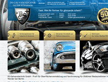 Tablet Screenshot of galvanotechnik-scharnow.de